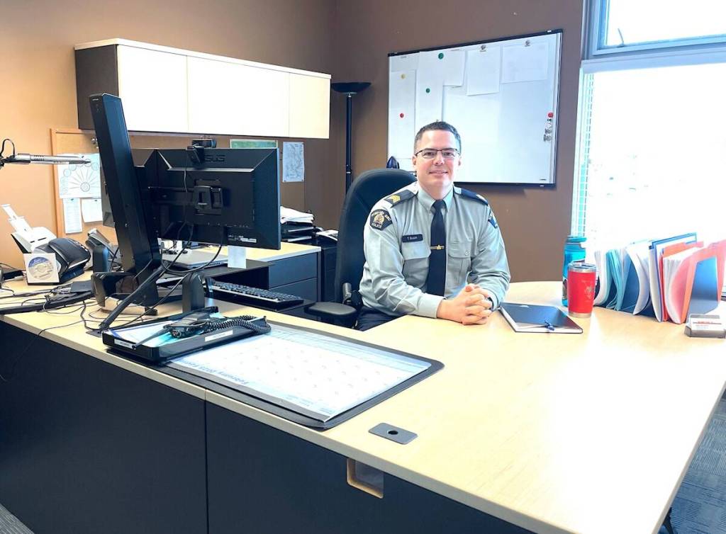 Staff Sergeant Trevor Busch said the Ladysmith RCMP detachment wants to hear from the public about its strategic priorities. (Morgan Brayton/Chronicle)
