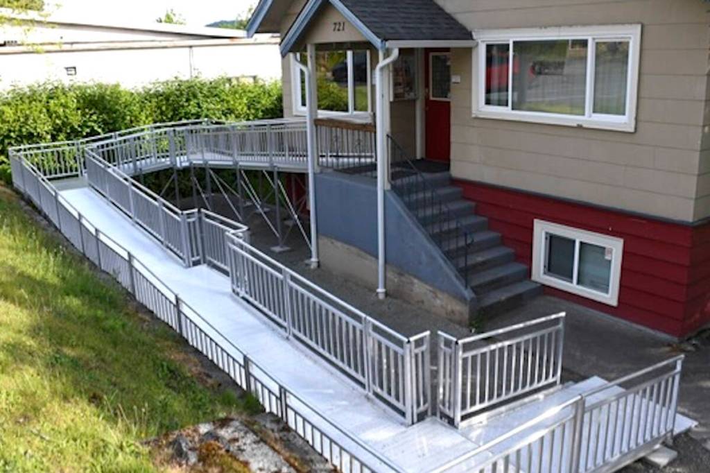 An accessible ramp and entrance at the Ladysmith Museum are cited in the Town of Ladysmith&rsquo;s Accessibility Plan as examples of completed accessibility improvements. (Photo courtesy Town of Ladysmith/Accessibility Plan)