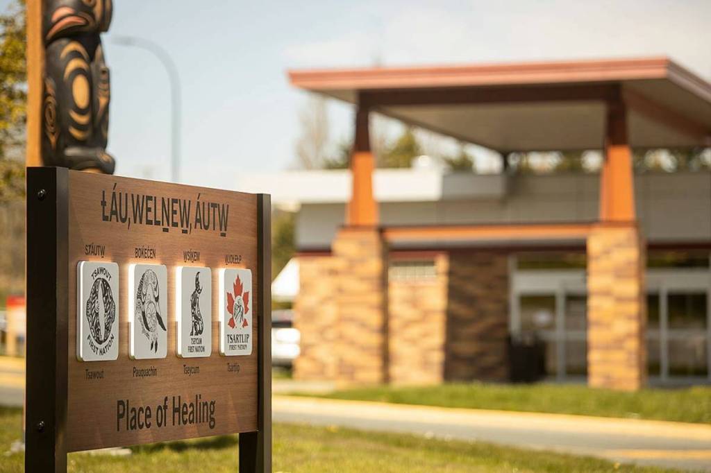 The Saanich Peninsula Hospital is among the Island Health sites facing norovirus. (Arnold Lim/Black Press Media)