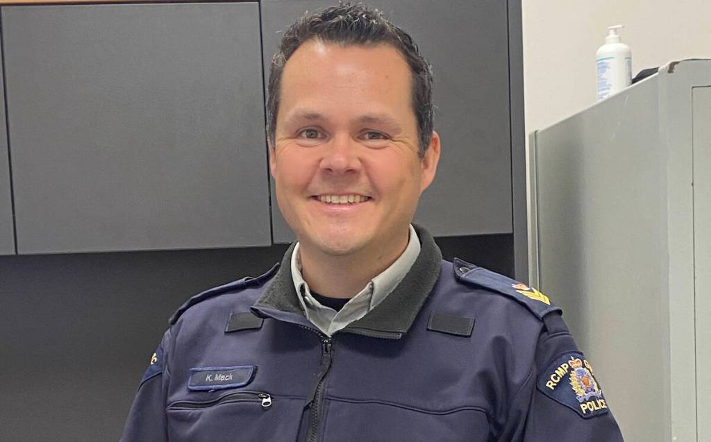 Sgt. Kevin Mack who has spent 19 years in law enforcement and loves to make a difference has been Lake Cowichan&rsquo;s new detachment commander Aug. 2025. Aiming to always be approachable he looks forward to a busy summer and what lies ahead. (Chadd Cawson/Gazette)