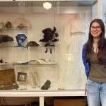 Frankie Swannell, in Grade 12 at Frances Kelsey Secondary School, presents her capstone project: an International Women&rsquo;s Day exhibit at the Cowichan Valley Museum which open on March 7, and runs until May 2. Swannell poses in front of her section which will focus on the fashion of the 1900s. (Chadd Cawson/Citizen)