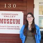 Frankie Swannell, in Grade 12 at Frances Kelsey Secondary School, presents her capstone project: an International Women&rsquo;s Day exhibit at the Cowichan Valley Museum which open on March 7, and runs until May 2. (Chadd Cawson/Citizen)