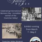 Frankie Swannell, in Grade 12 at Frances Kelsey Secondary School, presents her capstone project: an International Women&rsquo;s Day exhibit at the Cowichan Valley Museum. (Submitted)